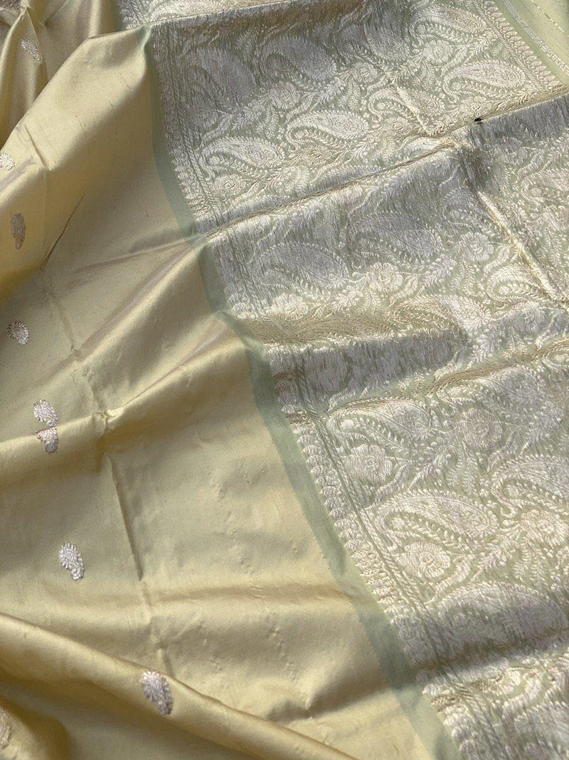 Pure Banarasi Katan Silk handloom Saree (BEE6) by Shades Of Benares - banarasi - banarasi saree shop