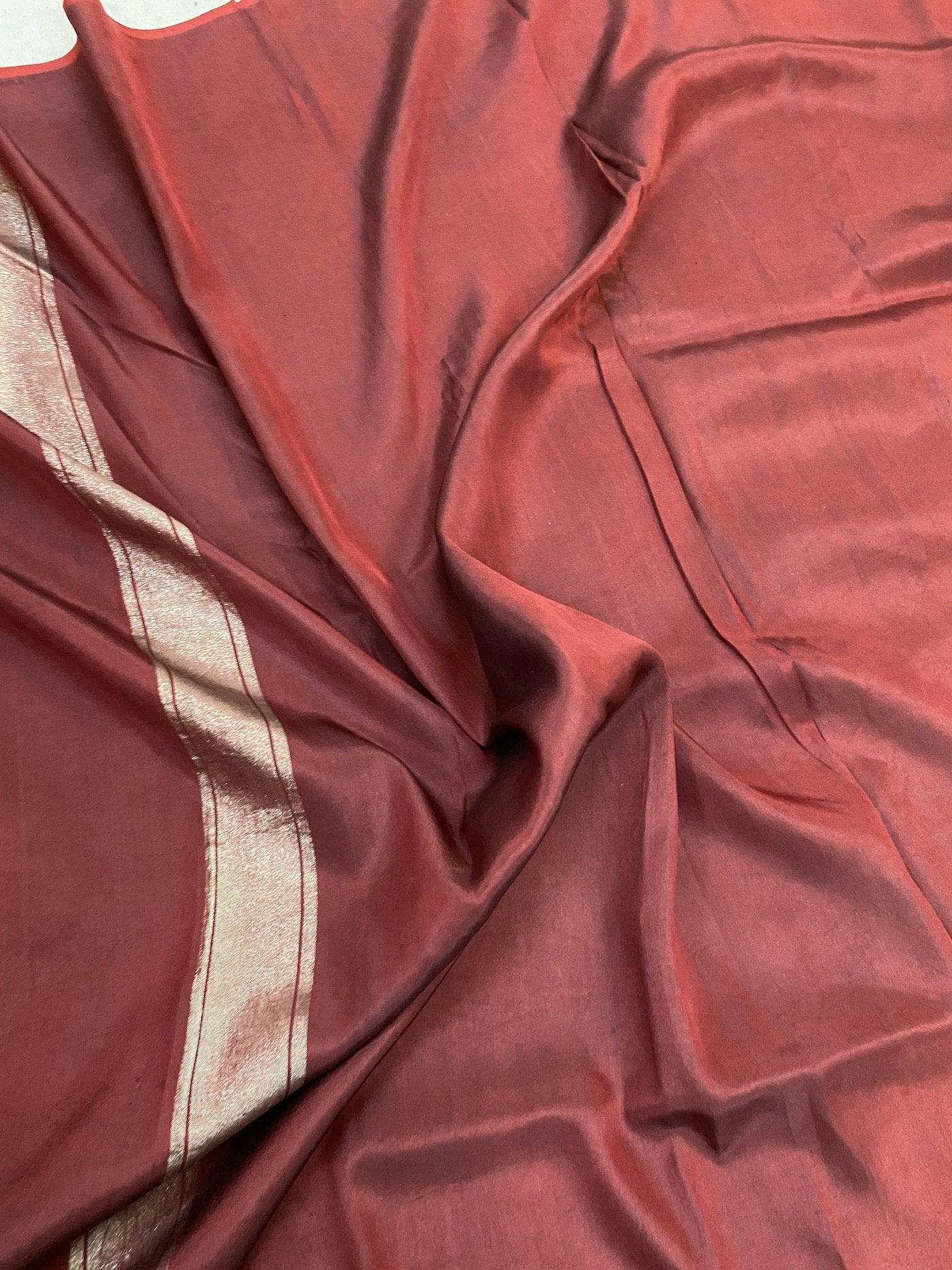 Pure Banarasi Katan silk handloom saree, Kadhwa REAL ZARI (HY02) by Shades Of Benares - banarasi - banarasi saree shop