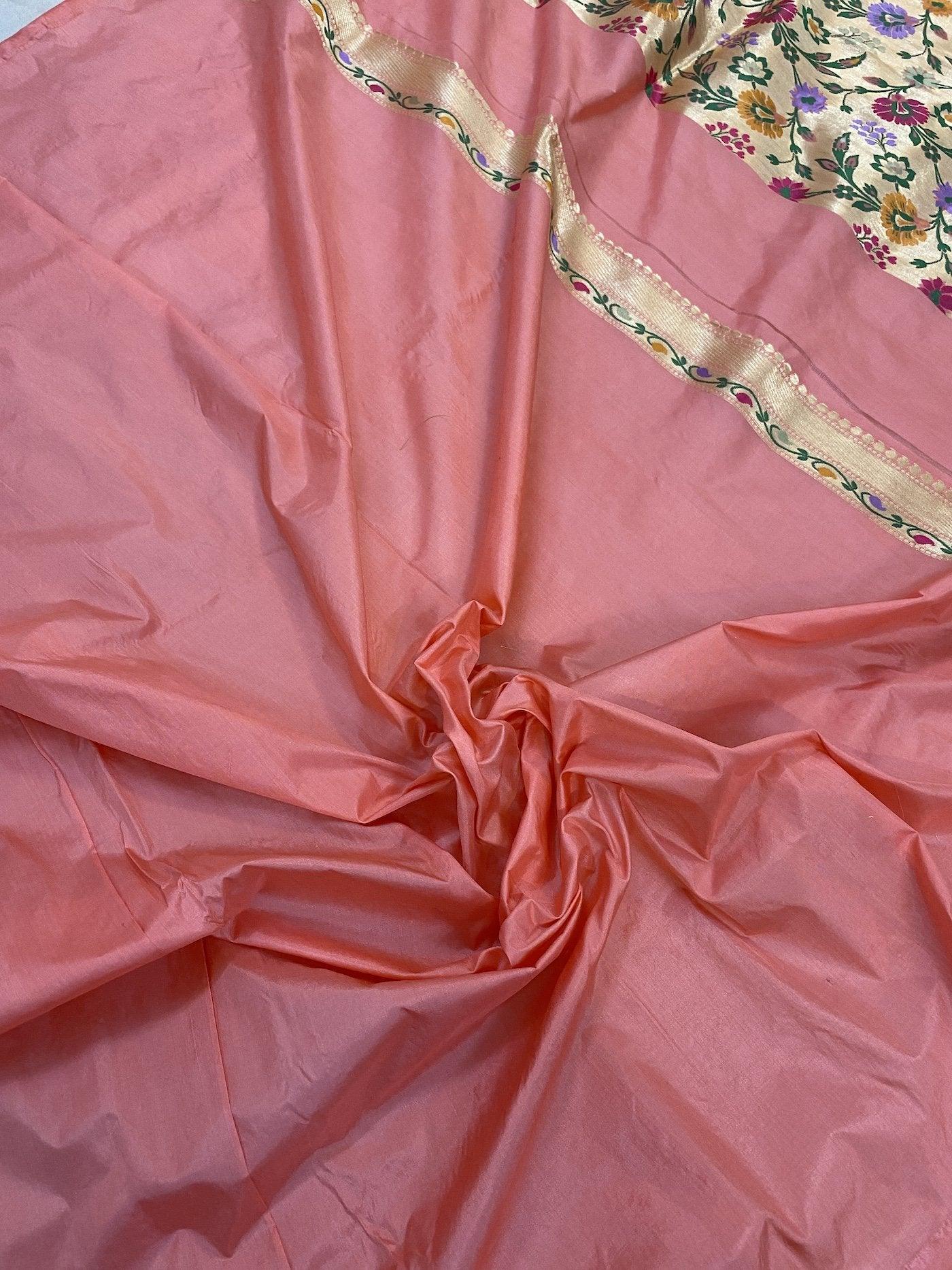 Pure Banarasi Katan silk handloom saree, Minakari (ccc1) by Shades Of Benares - banarasi - banarasi saree shop