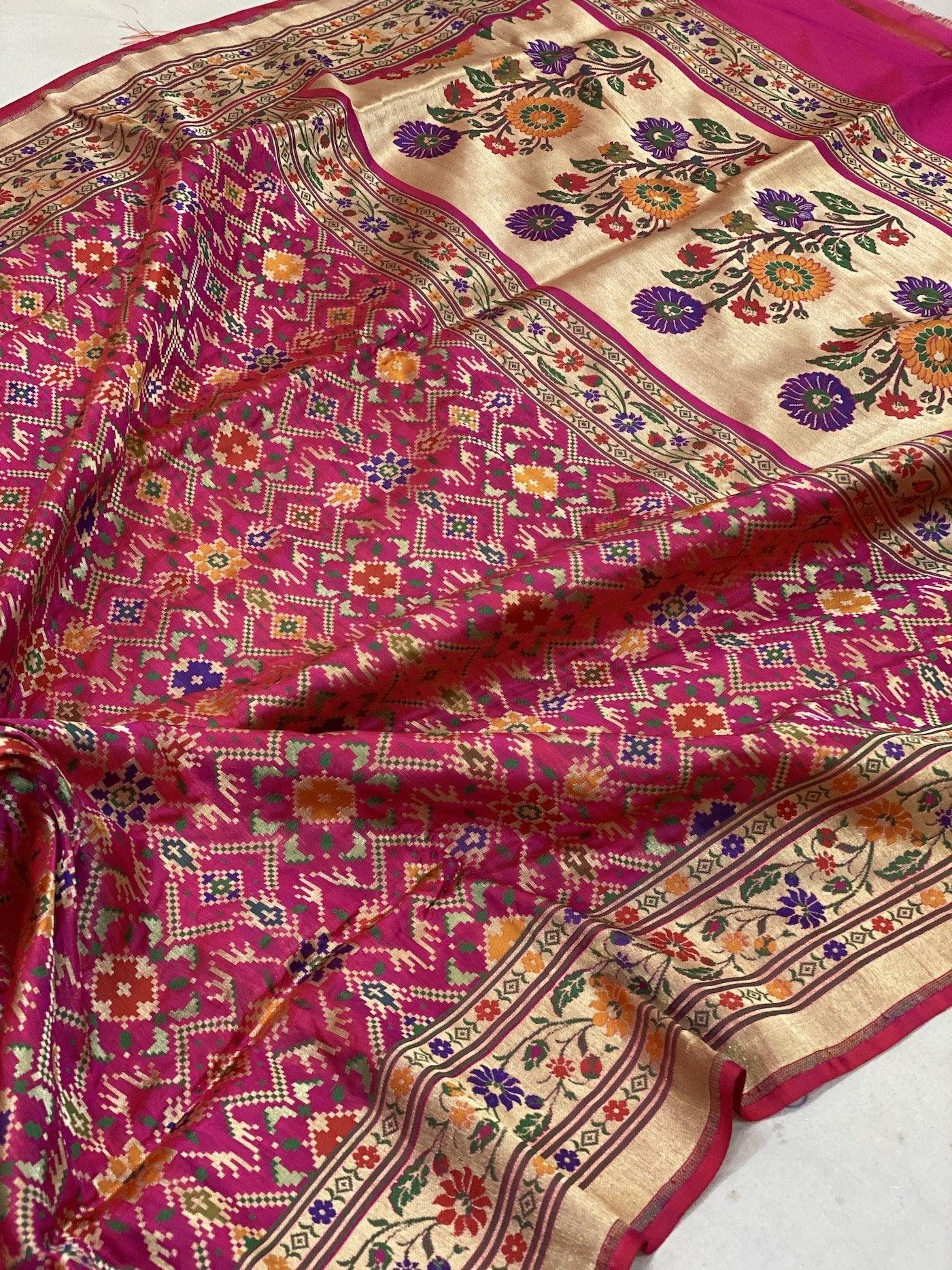 Pure Banarasi Katan silk handloom saree, Minakari (ccc3) by Shades Of Benares - banarasi - banarasi saree shop