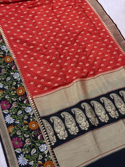 Pure Banarasi Katan silk handloom saree (MSKG00) by Shades Of Benares - banarasi - banarasi saree shop