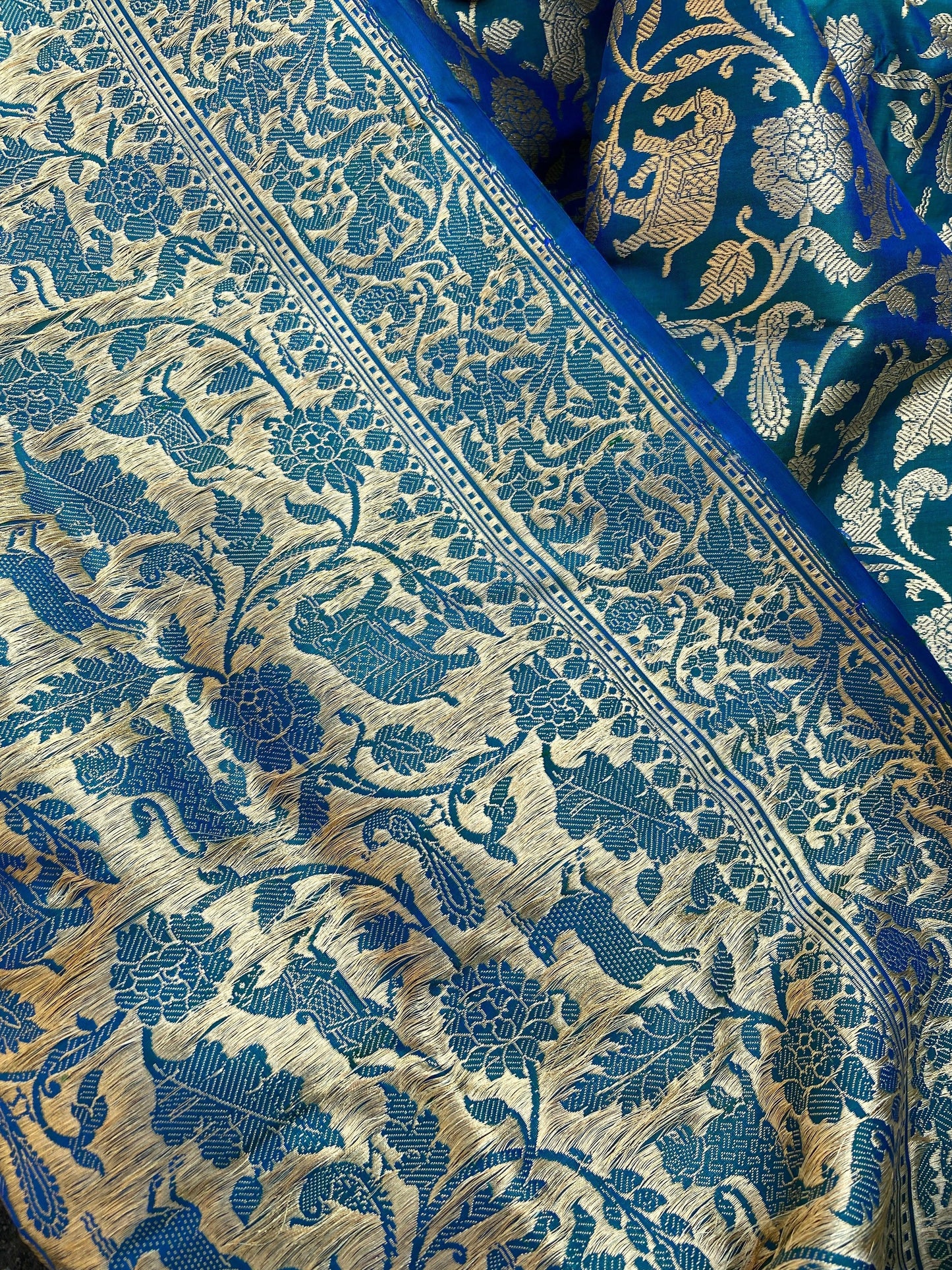 Pure Banarasi Katan Silk Handloom SareeAJ01AL by Shades Of Benares - banarasi - banarasi saree shop