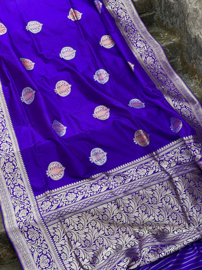 Pure Banarasi Katan Silk Handloom SareeMSK01AA by Shades Of Benares - banarasi - banarasi saree shop