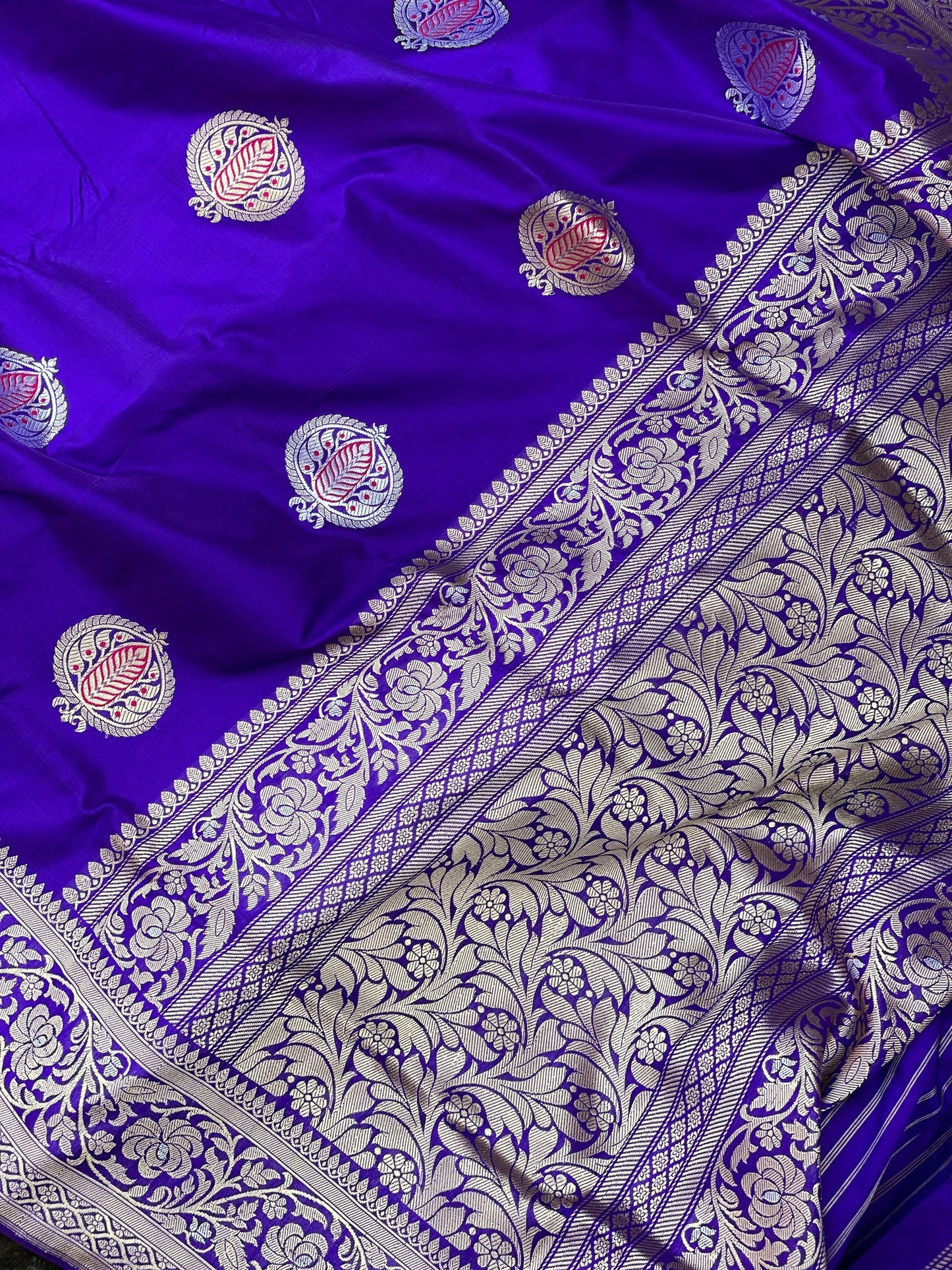 Pure Banarasi Katan Silk Handloom SareeMSK01AA by Shades Of Benares - banarasi - banarasi saree shop