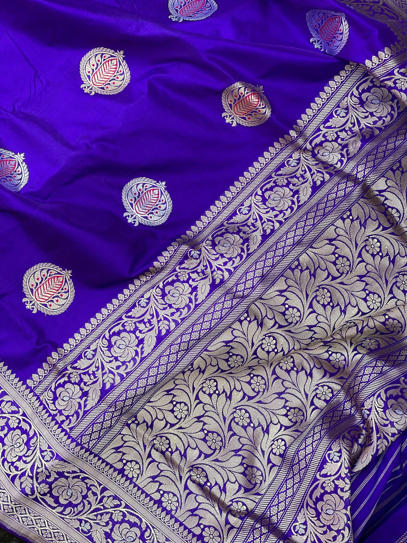 Pure Banarasi Katan Silk Handloom SareeMSK01AA - Shades Of Benares