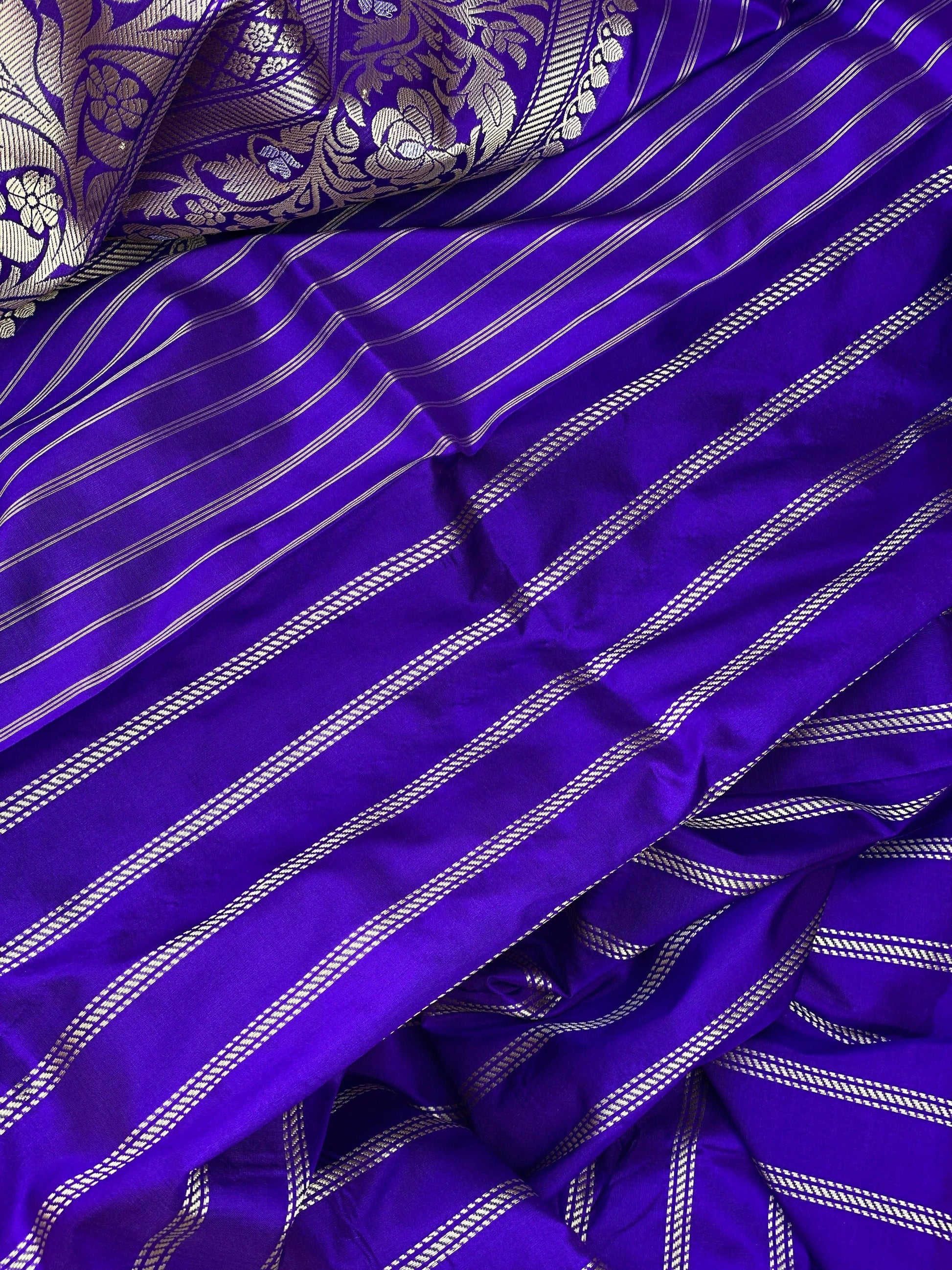 Pure Banarasi Katan Silk Handloom SareeMSK01AA by Shades Of Benares - banarasi - banarasi saree shop