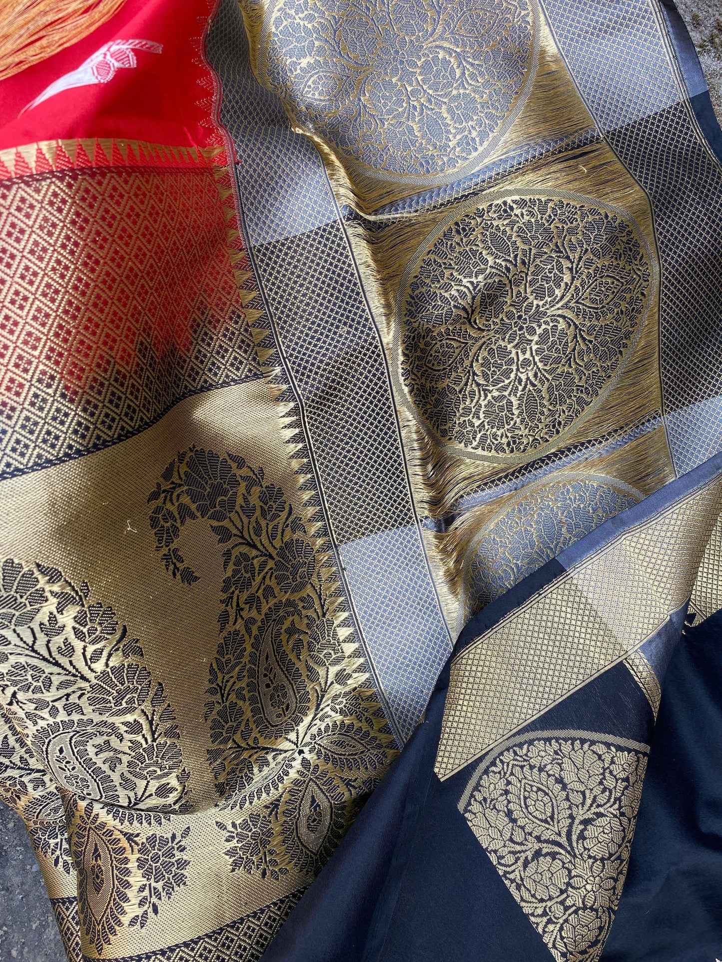 Pure Banarasi Katan Silk Handloom SareeMSK01x by Shades Of Benares - banarasi - banarasi saree shop