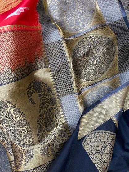 Pure Banarasi Katan Silk Handloom SareeMSK01x by Shades Of Benares - banarasi - banarasi saree shop