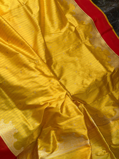 Pure Banarasi Katan Silk Handloom SareeMSK01y by Shades Of Benares - banarasi - banarasi saree shop