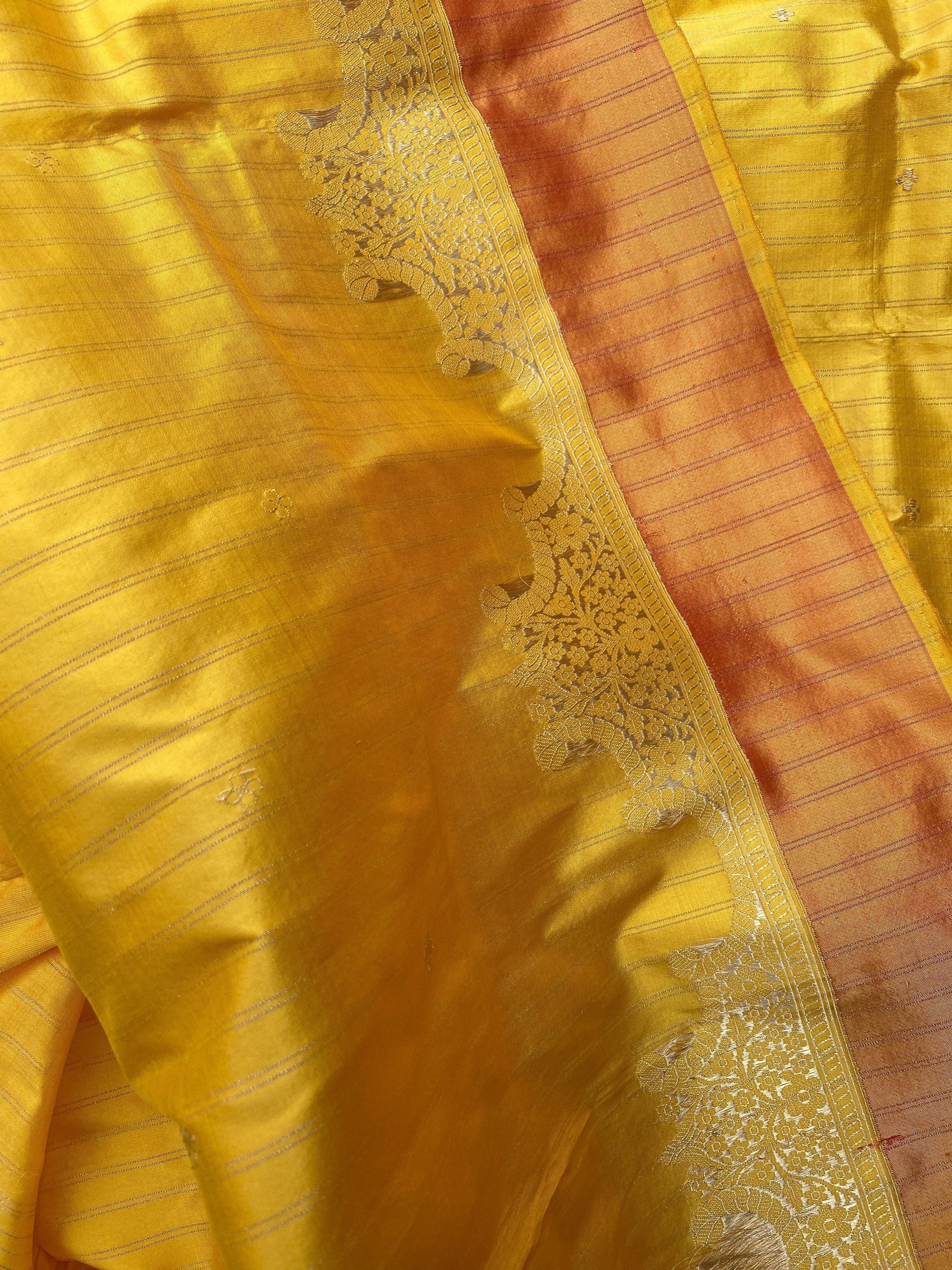 Pure Banarasi Katan Silk Handloom SareeMSK01y by Shades Of Benares - banarasi - banarasi saree shop