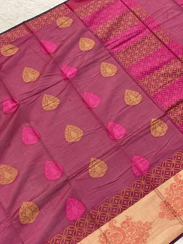 Pure Banarasi Soft Cotton Patola Handloom Sarees With Blouse Piece (GG11) by Shades Of Benares - banarasi - banarasi saree shop