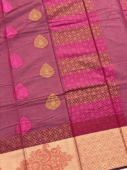 Pure Banarasi Soft Cotton Patola Handloom Sarees With Blouse Piece (GG11) by Shades Of Benares - banarasi - banarasi saree shop