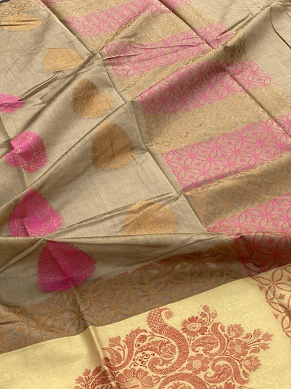 Pure Banarasi Soft Cotton Patola Handloom Sarees With Blouse Piece (GG22) by Shades Of Benares - banarasi - banarasi saree shop