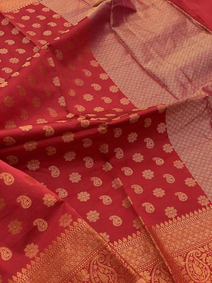 Pure Banarasi Summer Cotton Patola Handloom Sarees With Blouse Piece (LL11) by Shades Of Benares - banarasi - banarasi saree shop