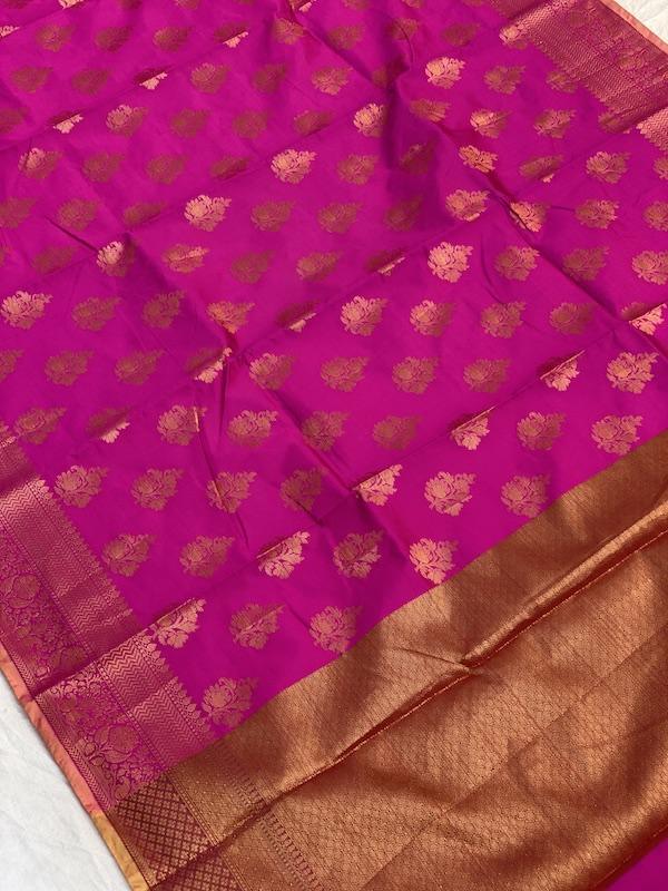 Pure Banarasi Summer Cotton Patola Handloom Sarees With Blouse Piece (LL33) by Shades Of Benares - banarasi - banarasi saree shop