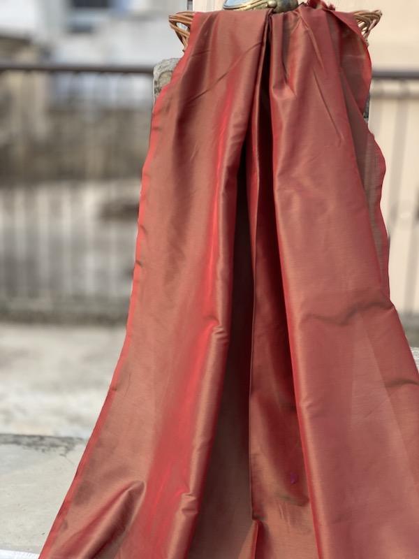 Pure Katan Silk Handloom Khaddi Dress Material (AN11) - Shades Of Benares