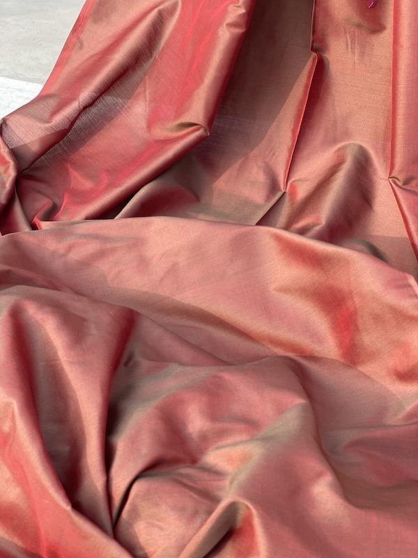 Pure Katan Silk Handloom Khaddi Dress Material (AN11) - Shades Of Benares