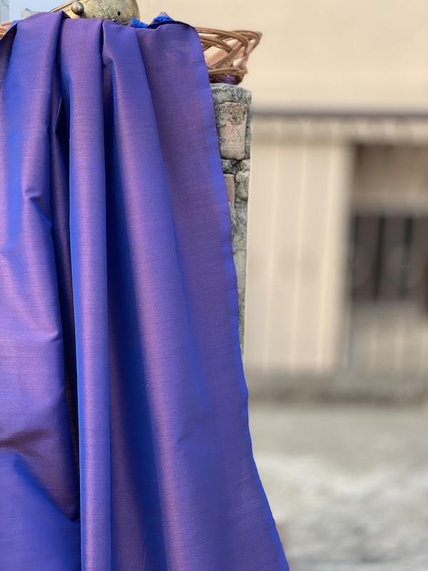 Pure Katan Silk Handloom Khaddi Dress Material (AN13) - Shades Of Benares