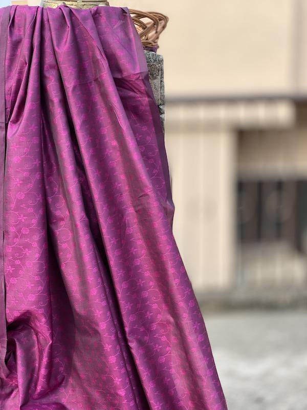 Pure Katan Silk Handloom Khaddi Dress Material (AN14) - Shades Of Benares