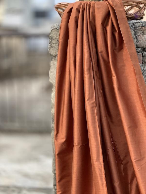 Pure Katan Silk Handloom Khaddi Dress Material (AN15) - Shades Of Benares
