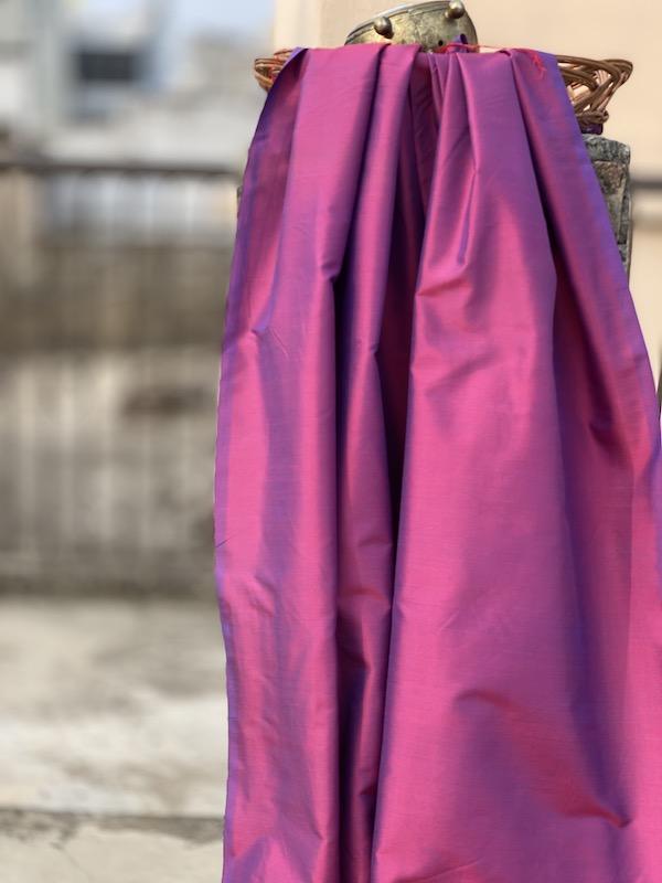 Pure Katan Silk Handloom Khaddi Dress Material (AN16) - Shades Of Benares