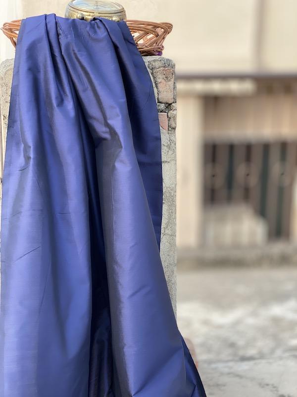 Pure Katan Silk Handloom Khaddi Dress Material (AN17) - Shades Of Benares