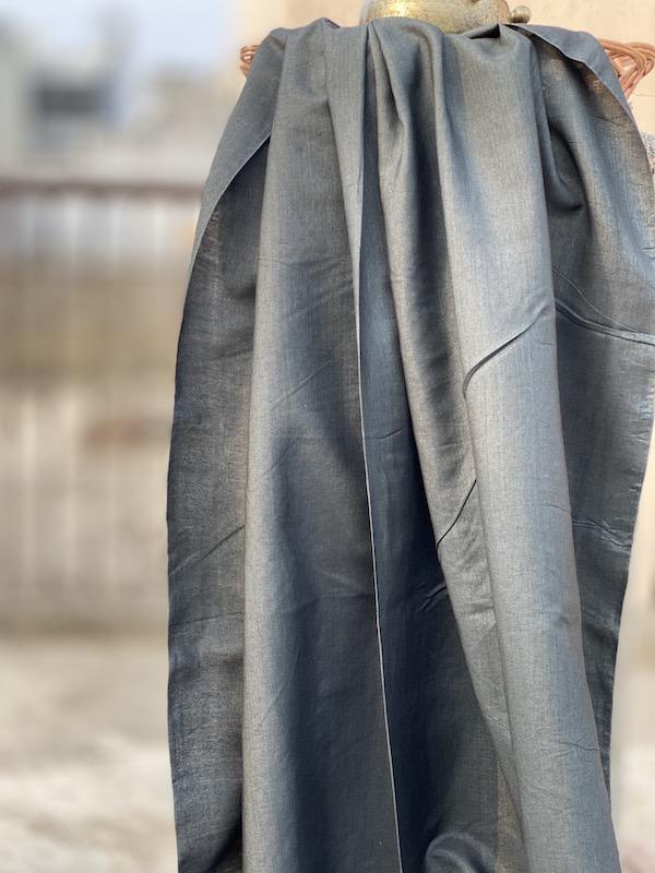 Pure Katan Silk Handloom Khaddi Dress Material (AN18) - Shades Of Benares