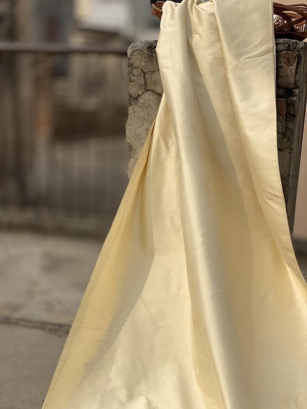 Pure Katan Silk Handloom Khaddi Dress Material (AN2) - Shades Of Benares
