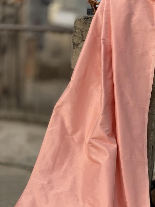 Pure Katan Silk Handloom Khaddi Dress Material (AN3) - Shades Of Benares